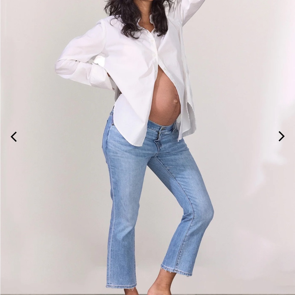 HATCH cropped maternity jean: Size 26